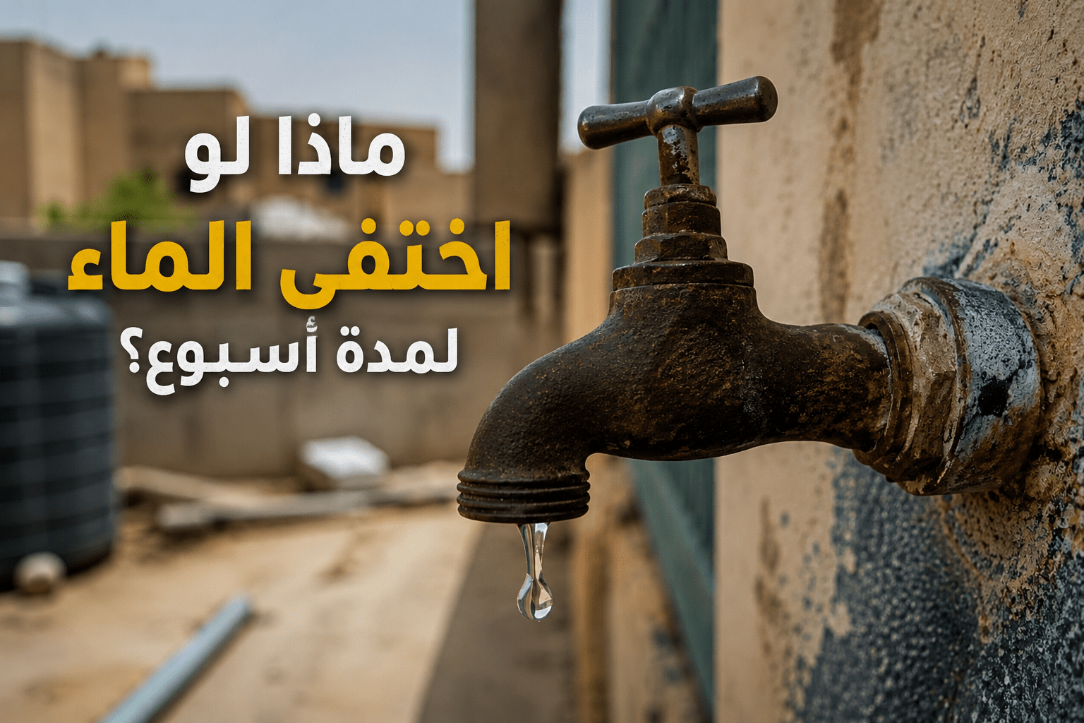 ماذا لو اختفى الماء لمدة أسبوع